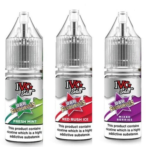 IVG Nic Salt Bar Favourite 10ml E Liquid - Pack Of 10 - Arctic Apple *New*