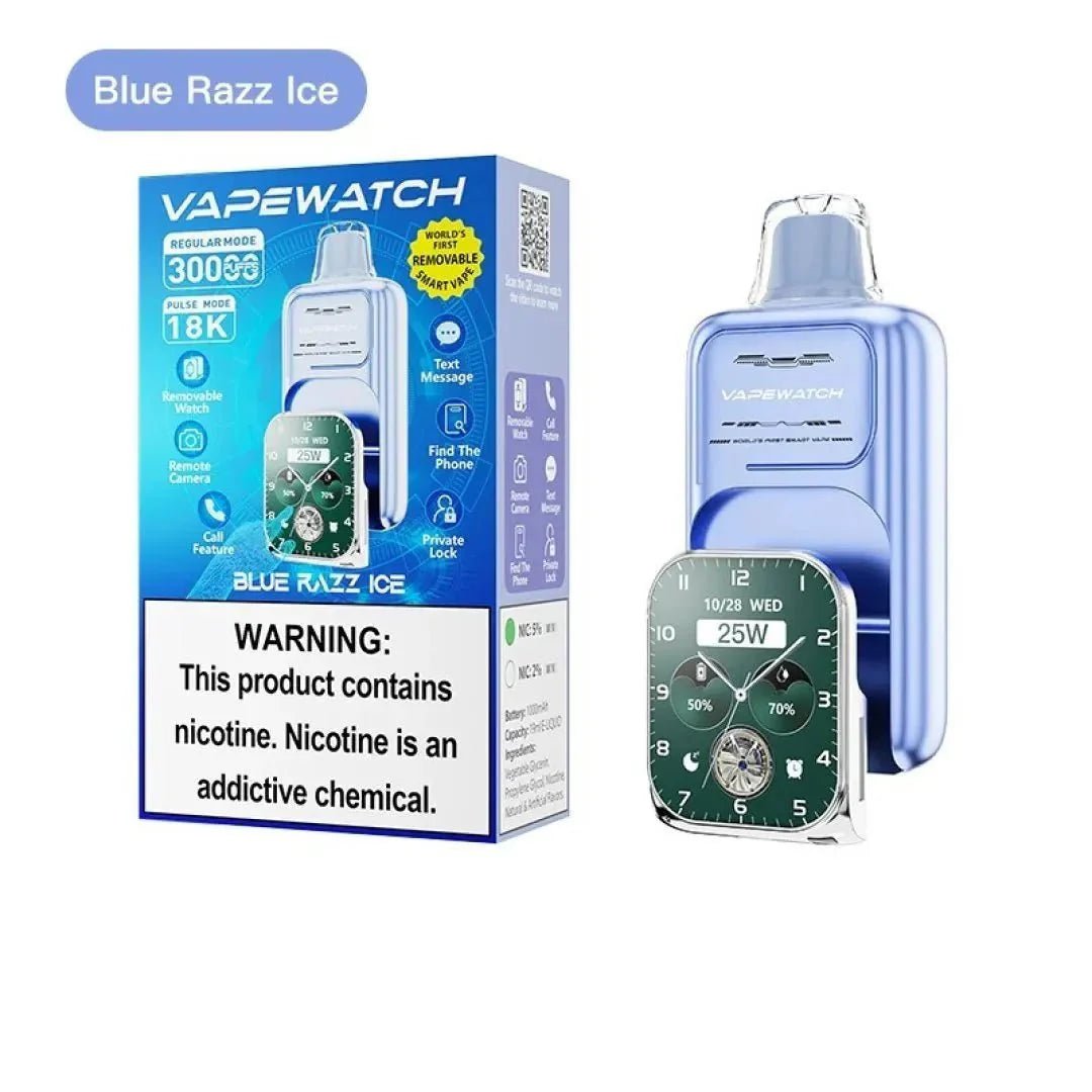JNR Vape Watch 30k Prefilled Vape Pack of 5 - Blue Razz Ice