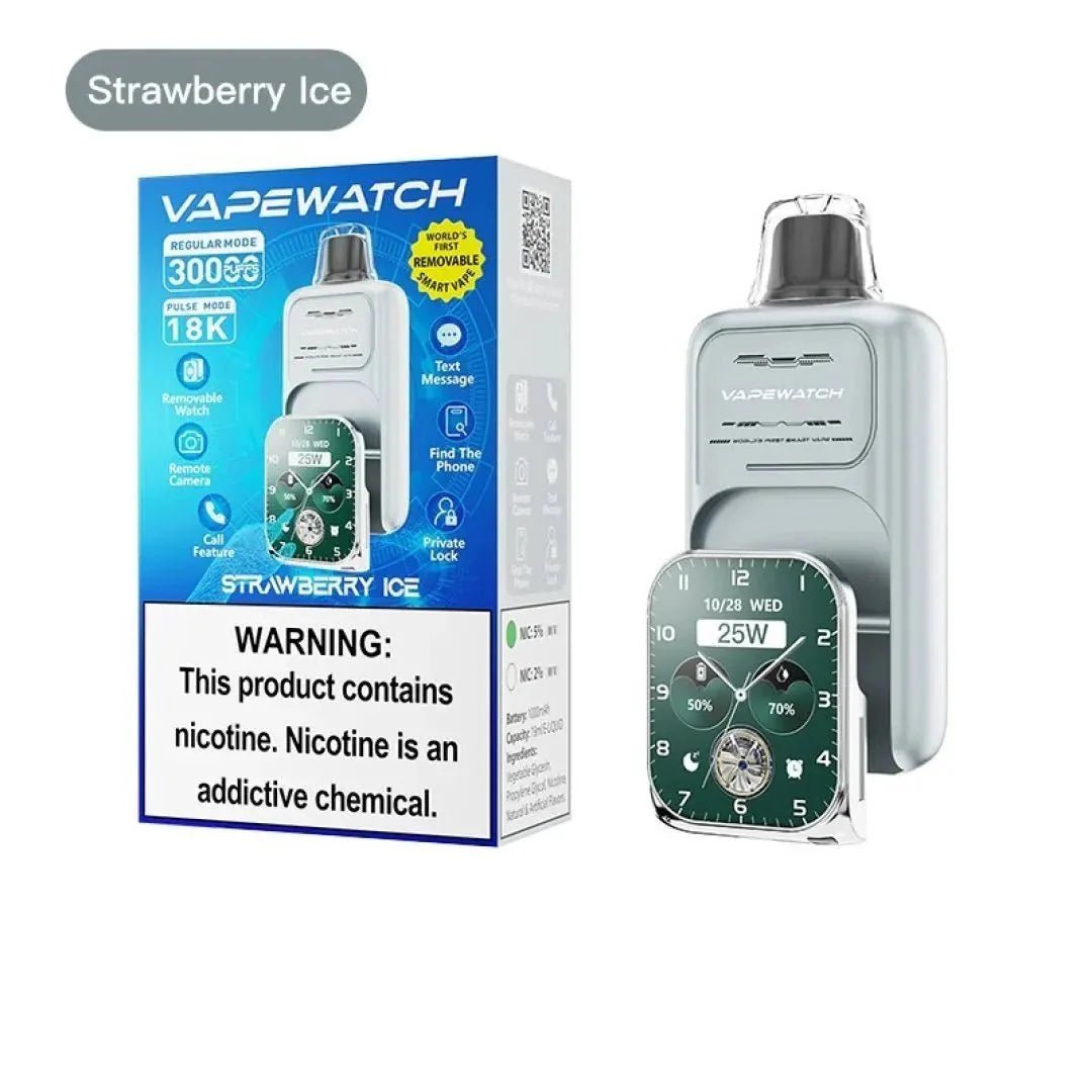 JNR Vape Watch 30k Prefilled Vape Pack of 5 - Strawberry Ice