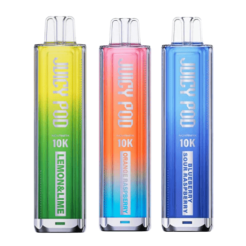 Juicy Pod Novamax 10k Prefilled Pod Vape Kit - Pack of 5 - Blue Razz Cherry