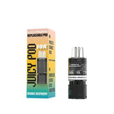 Juicy Pod Novamax 10K Replacement Pods Pack of 10 - Orange Raspberry