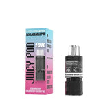 Juicy Pod Novamax 10K Replacement Pods Pack of 10 - Strawberry Raspberry Cherry Ice