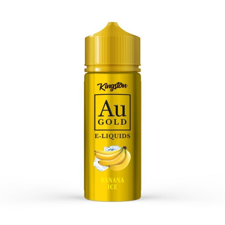 Kingston AU Gold 100ml E - liquid Shortfill - Banana Ice