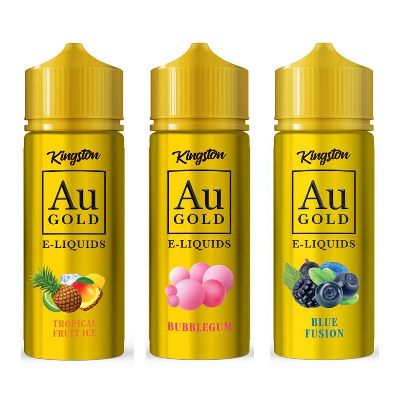 Kingston AU Gold 100ml E - liquid Shortfill - Banana Ice