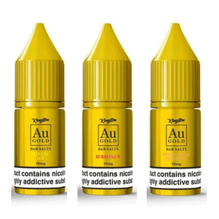 Kingston Au Gold Bar Salts 10ml E - liquids - Box of 10 - Banana Ice