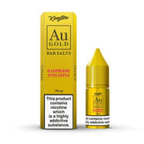 Kingston Au Gold Bar Salts 10ml E - liquids - Box of 10 - Raspberry Pineapple