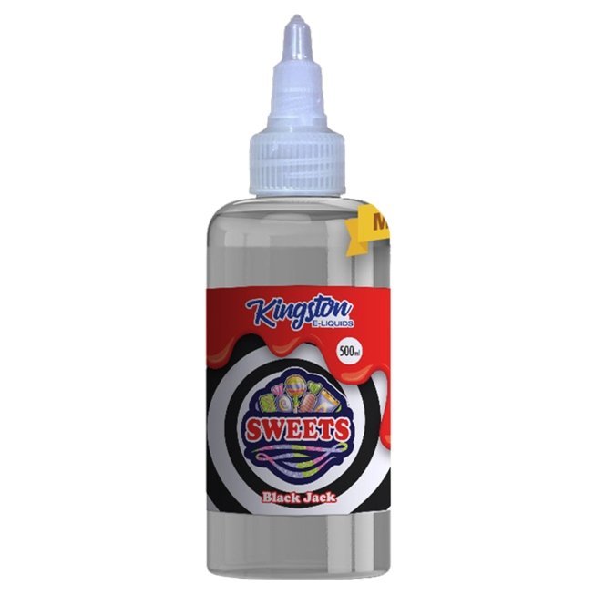 Kingston E - liquids Sweets 500ml Shortfill - Black Jack