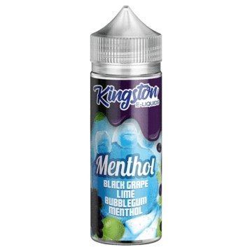 Kingston Menthol 100ML Shortfill - Black Grape Lime Bubblegum Menthol
