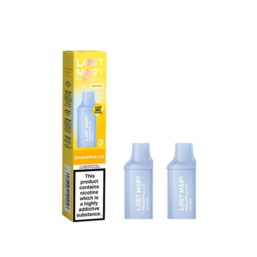 Lost Mary BM600 Replacement Pods - Box of 20 - Pineapple Ice