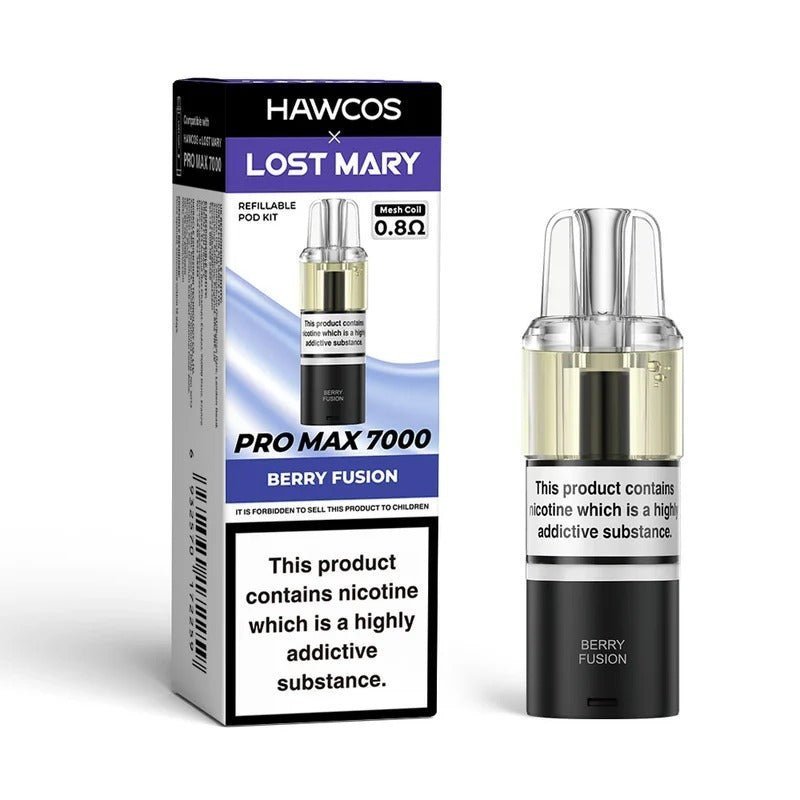 Lost Mary x Hawcos Pro Max 7000 Replacement Pods Pack of 5 - Berry Fusion