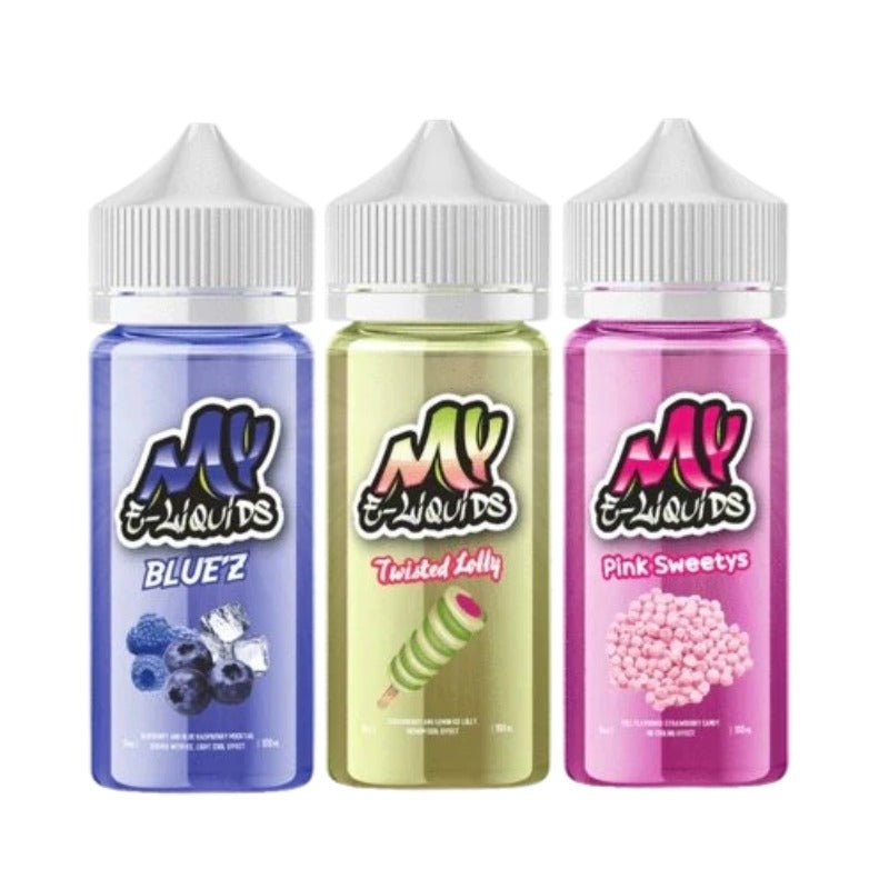 My E - Liquids 100ML Shortfill - Blue'z