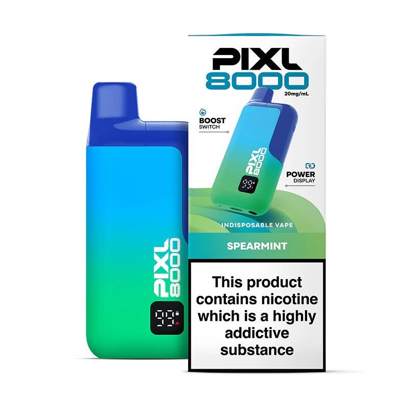 PIXL 8000 Prefilled Pod Vape Kit Box of 5 - Spearmint