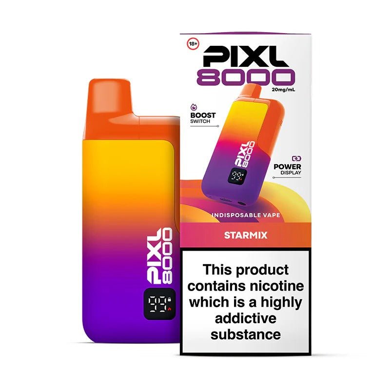 PIXL 8000 Prefilled Pod Vape Kit Box of 5 - Starmix