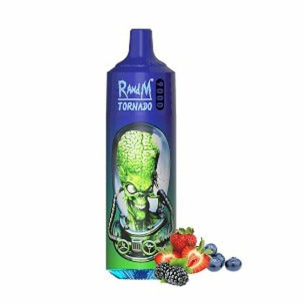 R & M Tornado 9000 Prefilled Pod Vape Box of 5 - Mr Blue