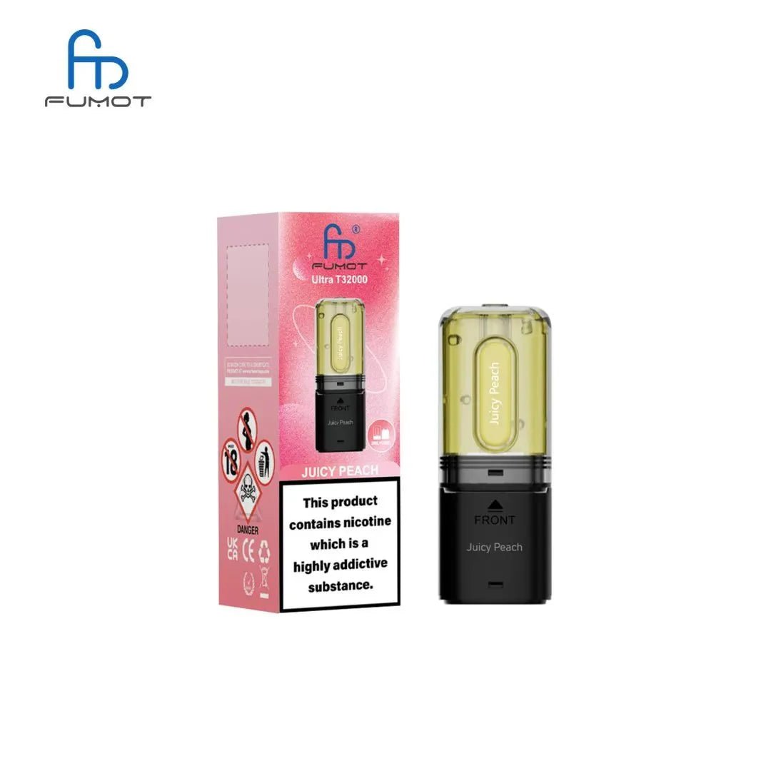 RandM Fumot T32000 Ultra Replacement Pods Pack of 5 - Juicy Peach