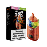Relx Maxgo 33k Prefilled Pod Vape Kit - Pack of 3 - Sweet Strawberry + Sour Bubblegum