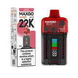 RELX Maxgo Pro 22k Disposable Vape - Box of 5 - Raspberry Sour Gummy *New*