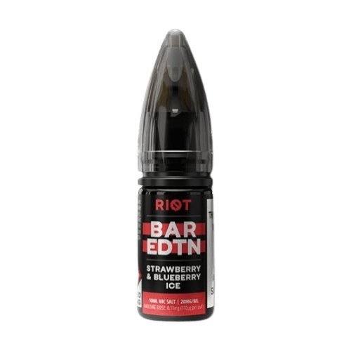 Riot Squad Bar Edition Nic Salt 10ml E - liquids - Box of 10 - Strawberry Blueberry Ice
