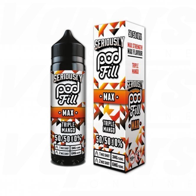 Seriously Pod Fill Max 50ml E - Liquid - Triple Mango