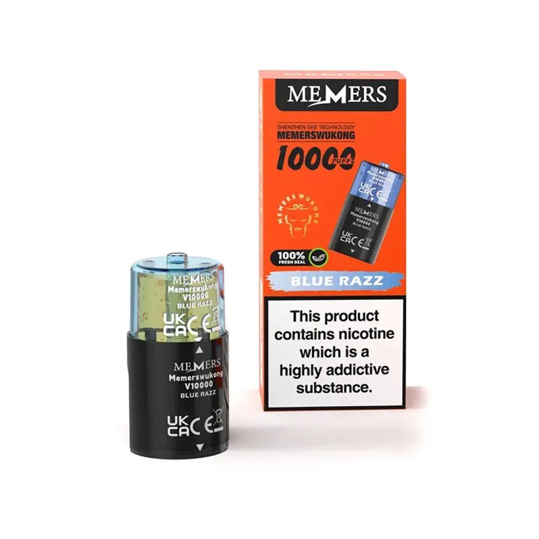 Ske Memers Wukong V10000 Prefilled Pods Pack of 5 - Blue Razz