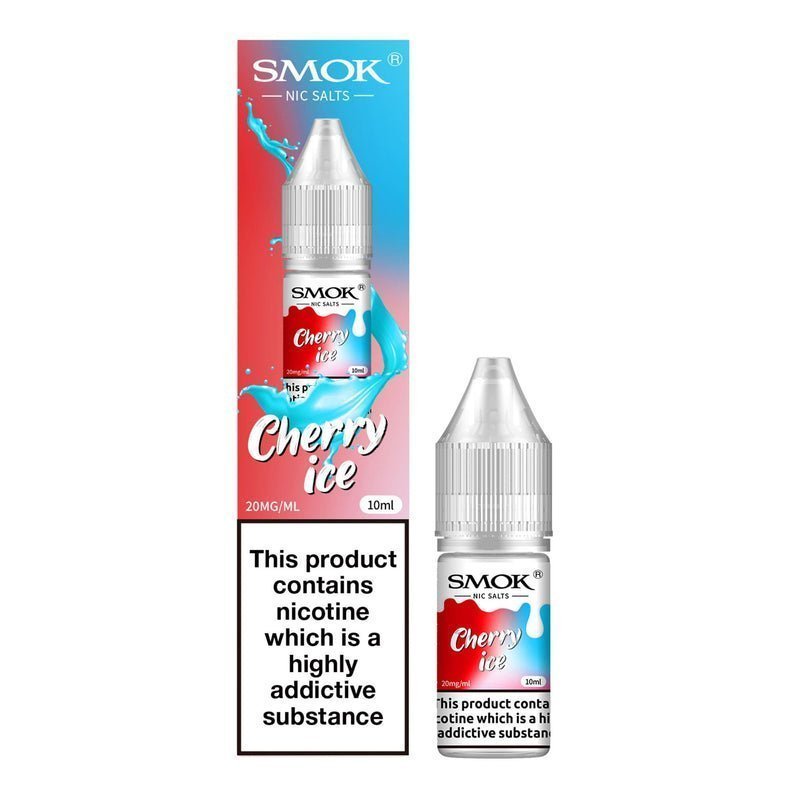 Smok Nic Salts 10ml E - liquids - Box of 10 - Cherry Ice