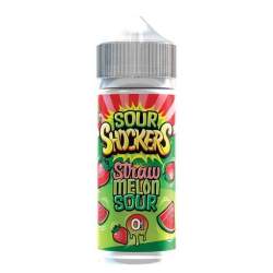 Sour Shockers 100ml E - Liquid - Straw Melon Sour