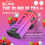The Bling Ultra Plus 30k Prefilled Vape Pod Kit - Box of 5 - Berry Blaze/Cherry Berry