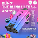 The Bling Ultra Plus 30k Prefilled Vape Pod Kit - Box of 5 - Blue Razz Gummy Bear