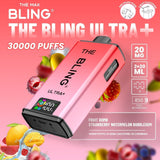 The Bling Ultra Plus 30k Prefilled Vape Pod Kit - Box of 5 - Fruit Bomb/Strawberry Watermelon Bubblegum