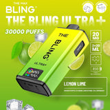The Bling Ultra Plus 30k Prefilled Vape Pod Kit - Box of 5 - Lemon Lime