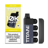 Titan 10K Puffs Prefilled Pod Vape Box of 5 - Banana Ice