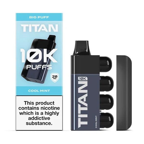 Titan 10K Puffs Prefilled Pod Vape Box of 5 - Cool Mint