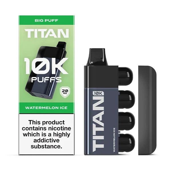 Titan 10K Puffs Prefilled Pod Vape Box of 5 - Watermelon Ice
