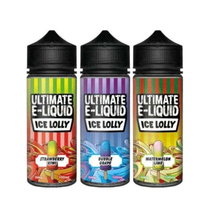 Ultimate E - Liquid Ice Lolly 100ML Shortfill - Bubble Grape