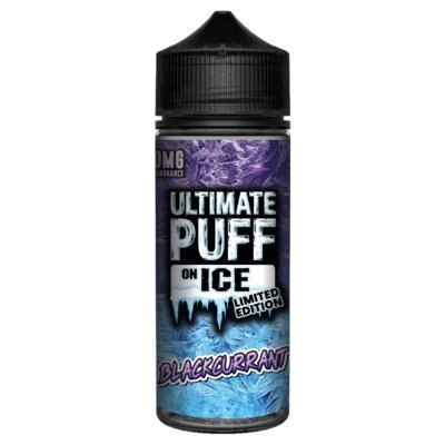 Ultimate Puff On Ice 100ML Shortfill - Blackcurrant